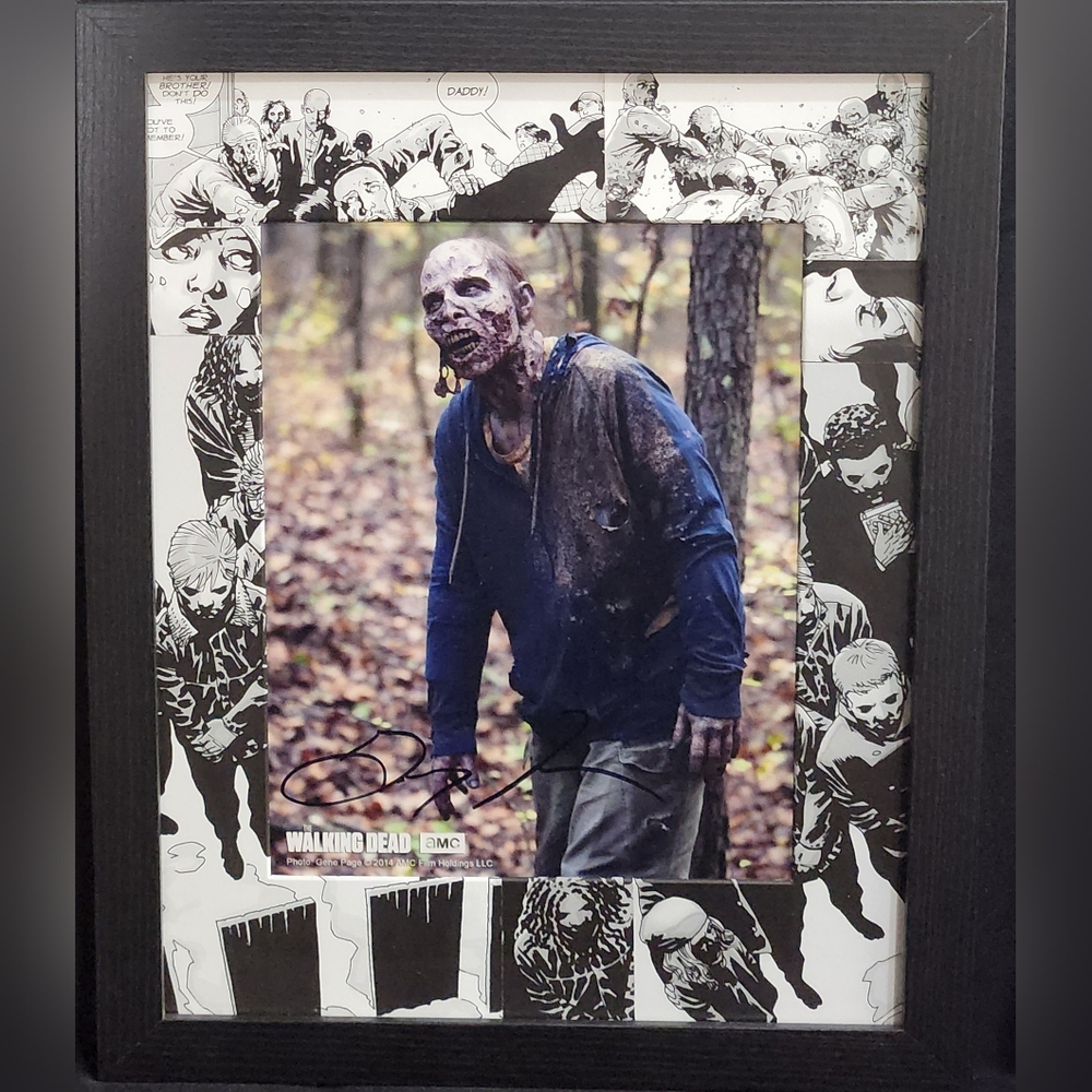 Gregory French - Walking Dead Custom Matted & Framed Signed/Autograph Photo